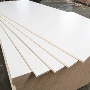 High gloss 1220x2440mm white color melamine plywood for furniture and cabinet