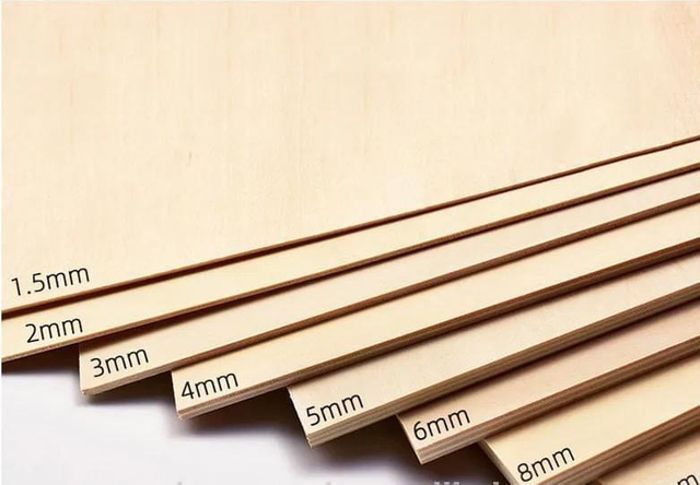 3mm 4mm 5mm 6mm laser cut basswood birch bamboo plywood
